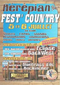 Hérépian Fest Country. Du 5 au 6 juillet 2013 à Hérépian. Herault. 